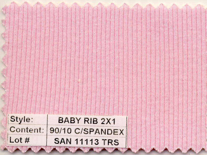 Baby Rib 2x1 Cotton Spandex